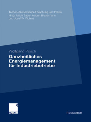 cover image of Ganzheitliches Energiemanagement für Industriebetriebe
